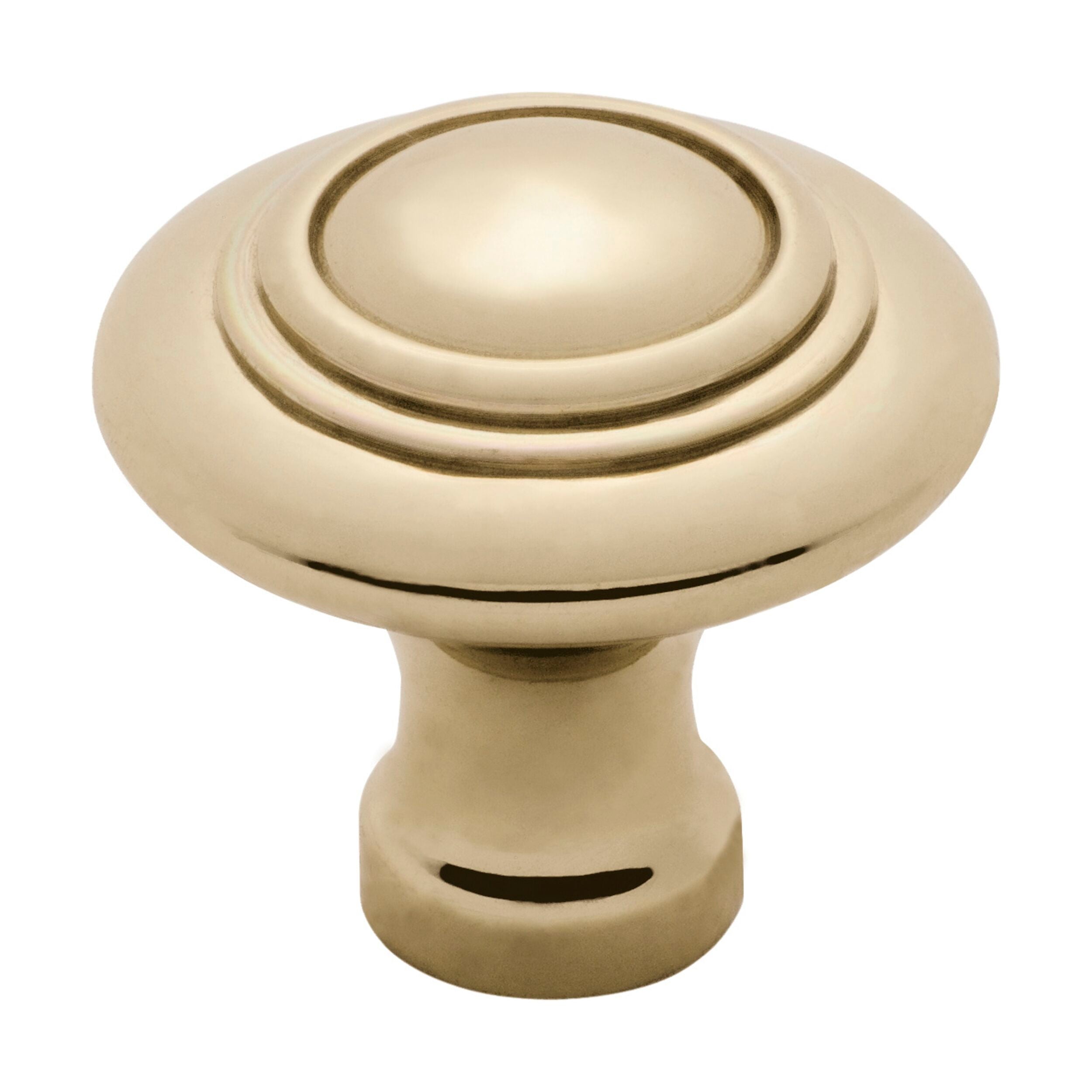 3663 Cupboard Knob Domed Polished Brass D38xP35mm