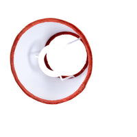 Tapered Velvet Shade Warm Red 16x10x13cm