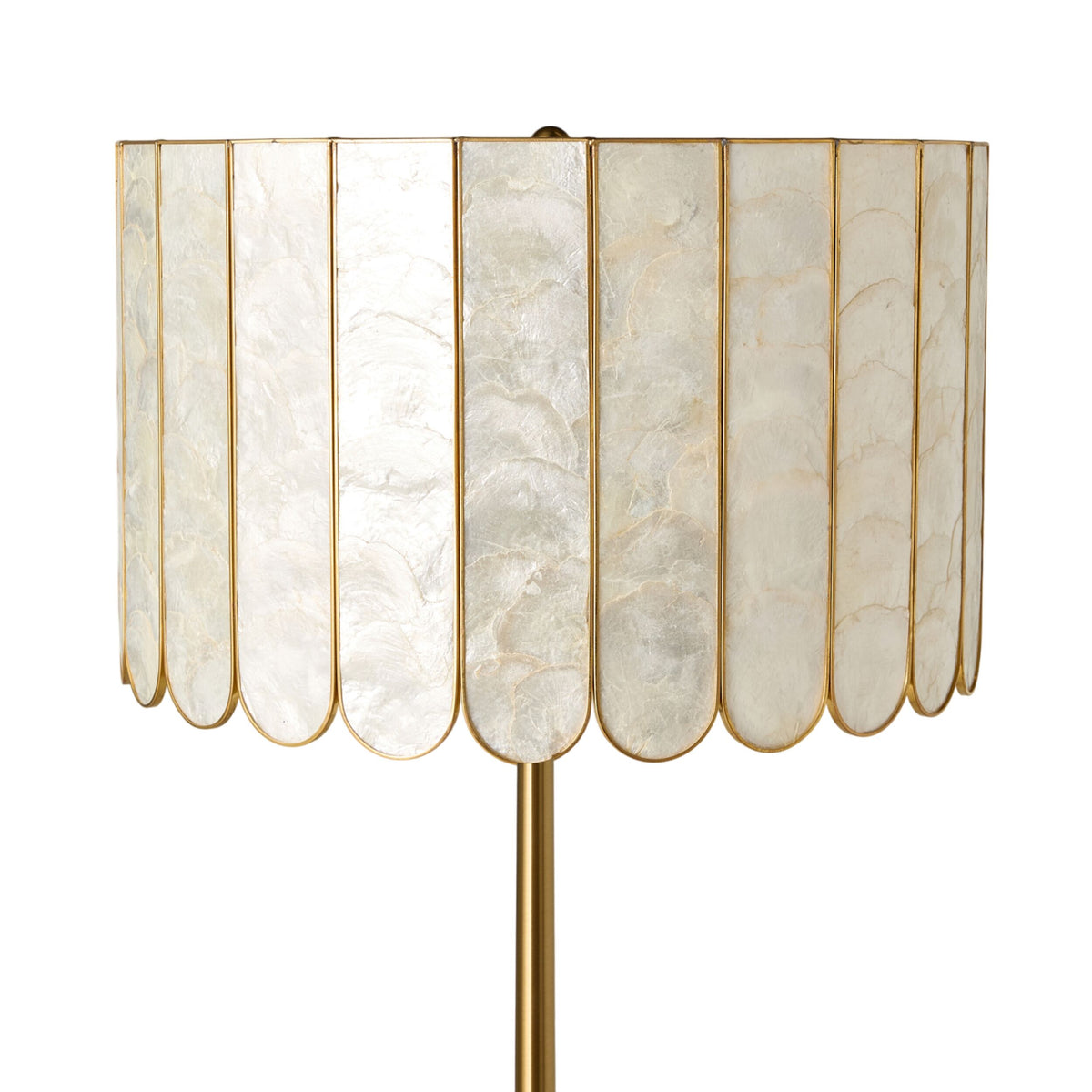 Chantelle Capiz Floor Lamp 156cm