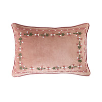 Valencia Floral Border Cushion Rose 40x60cm