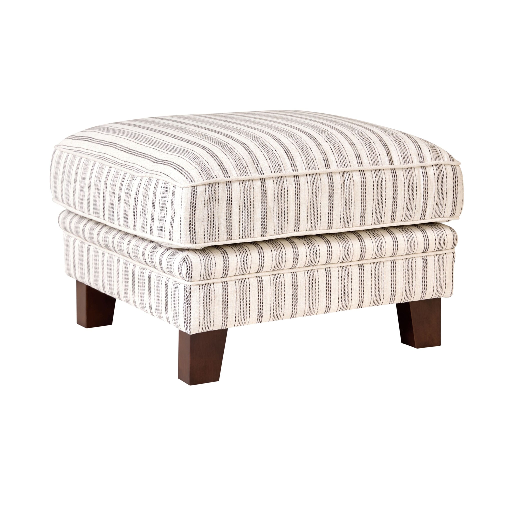 Lisette Ottoman Linen Stripe