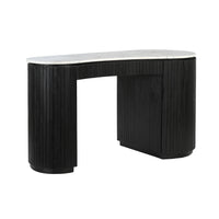 Deva Double Pedestal Desk Black