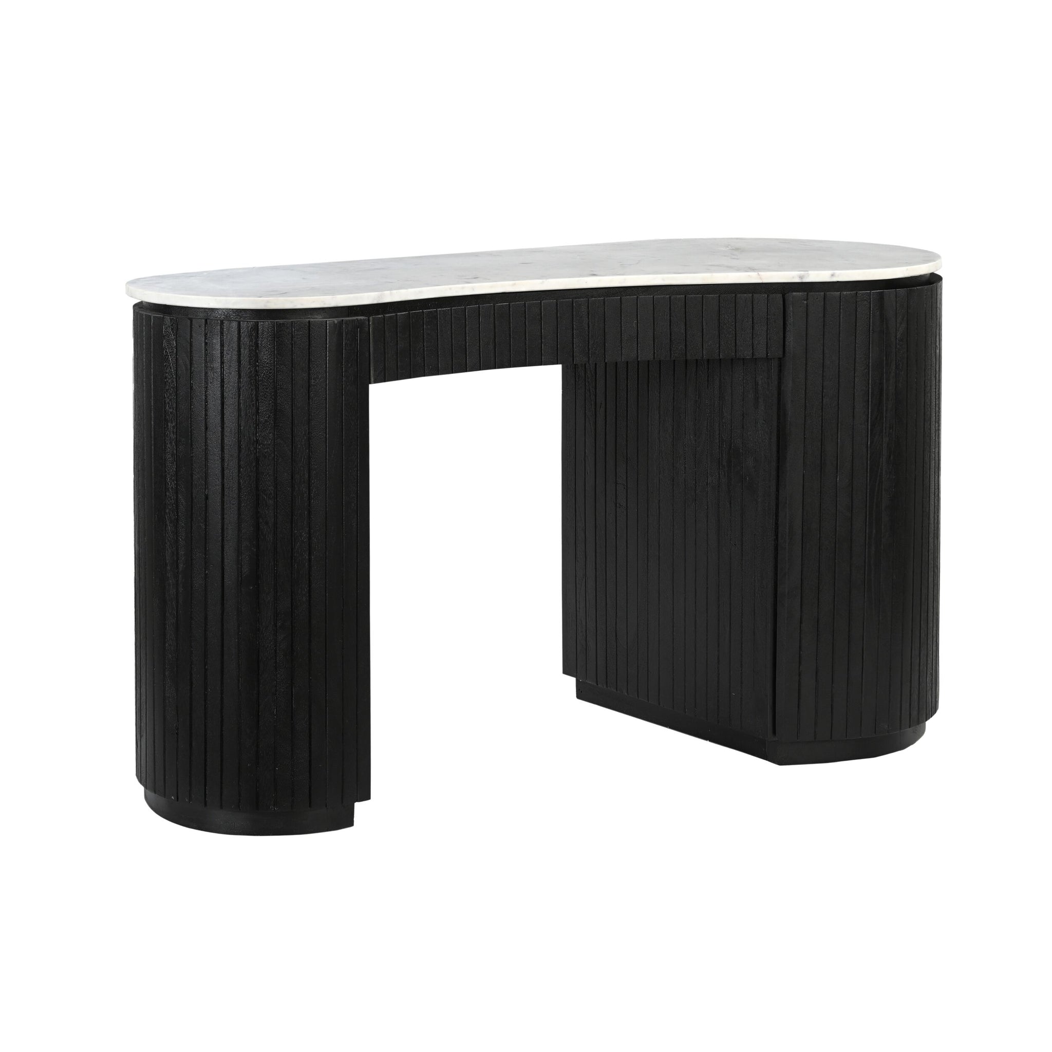 Deva Double Pedestal Desk Black