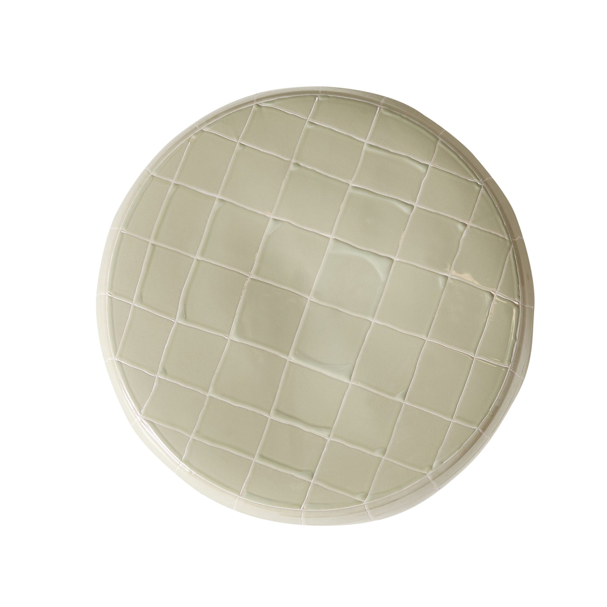 Kenzo Grid Coffee Table Taupe/White