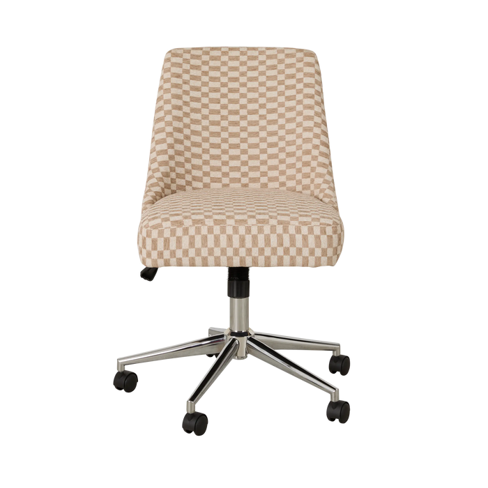 Ilaria Desk Chair Oat Grid