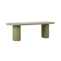 Ravello Ripple Dining Table 240cm Olive
