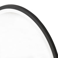 Hayden Oval Pivot Mirror Matte Black