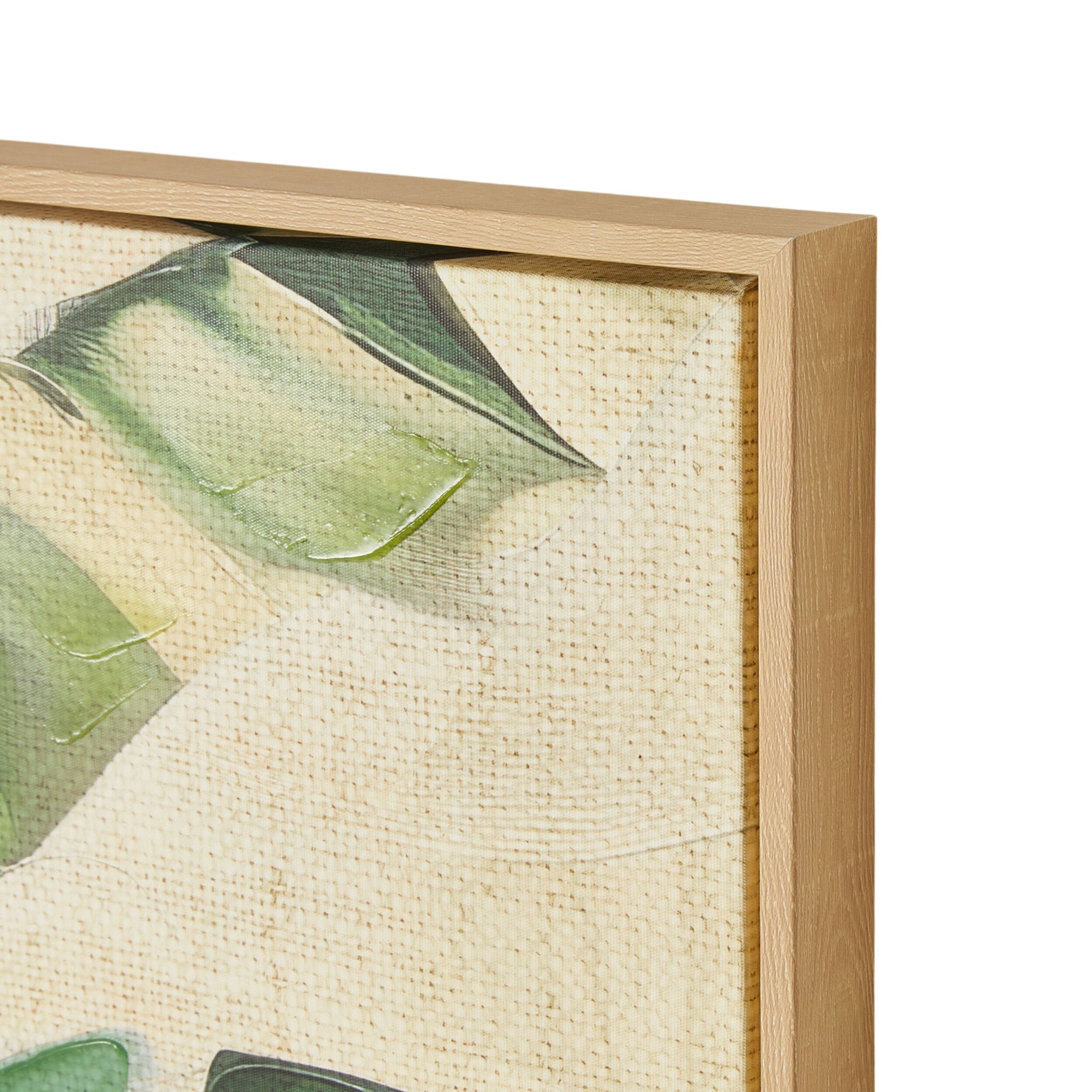 Teal Palms Framed Canvas 62.6x92.6cm