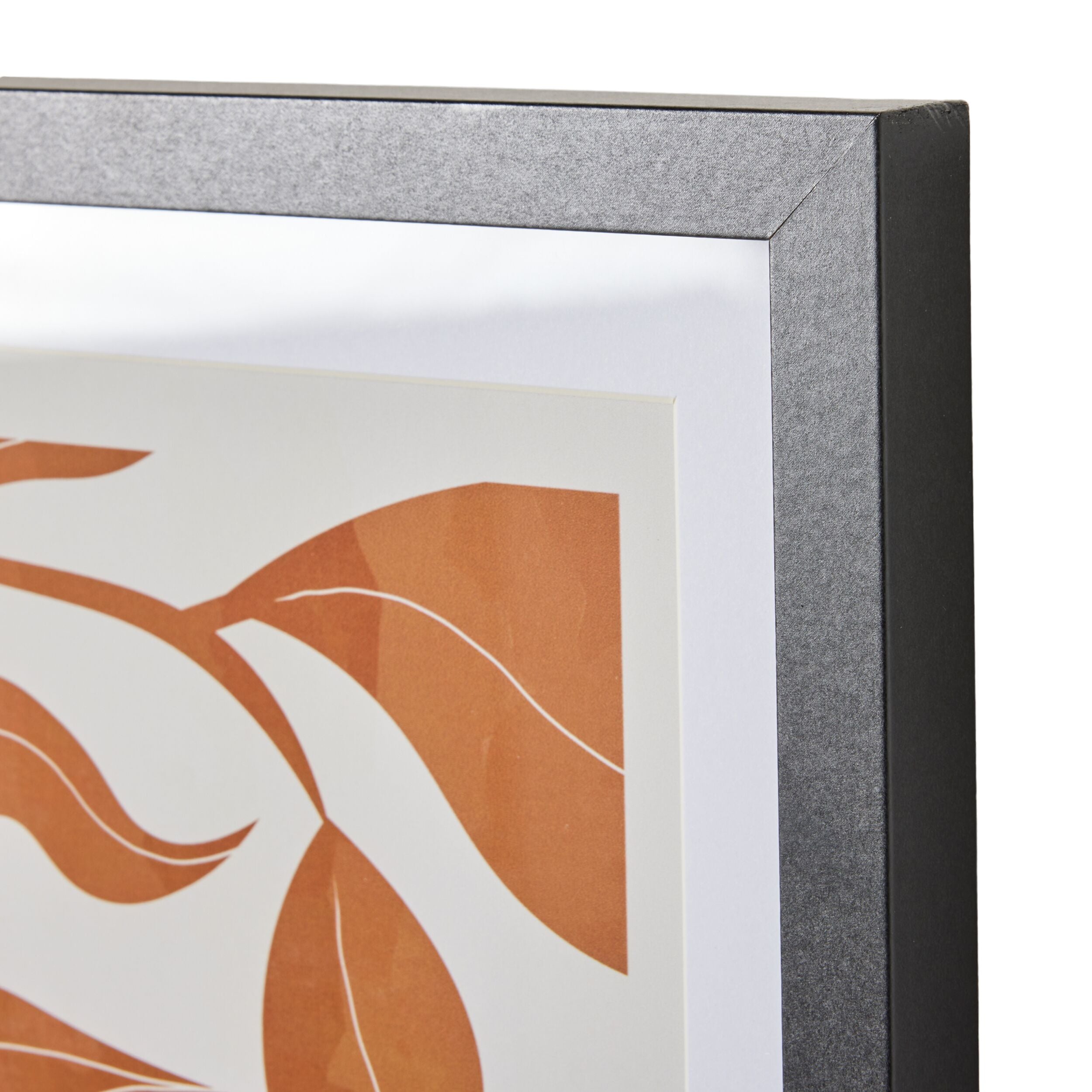 Clay Leaves Framed Print 30x40cm