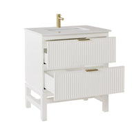 Lennox Single Vanity White 790mm