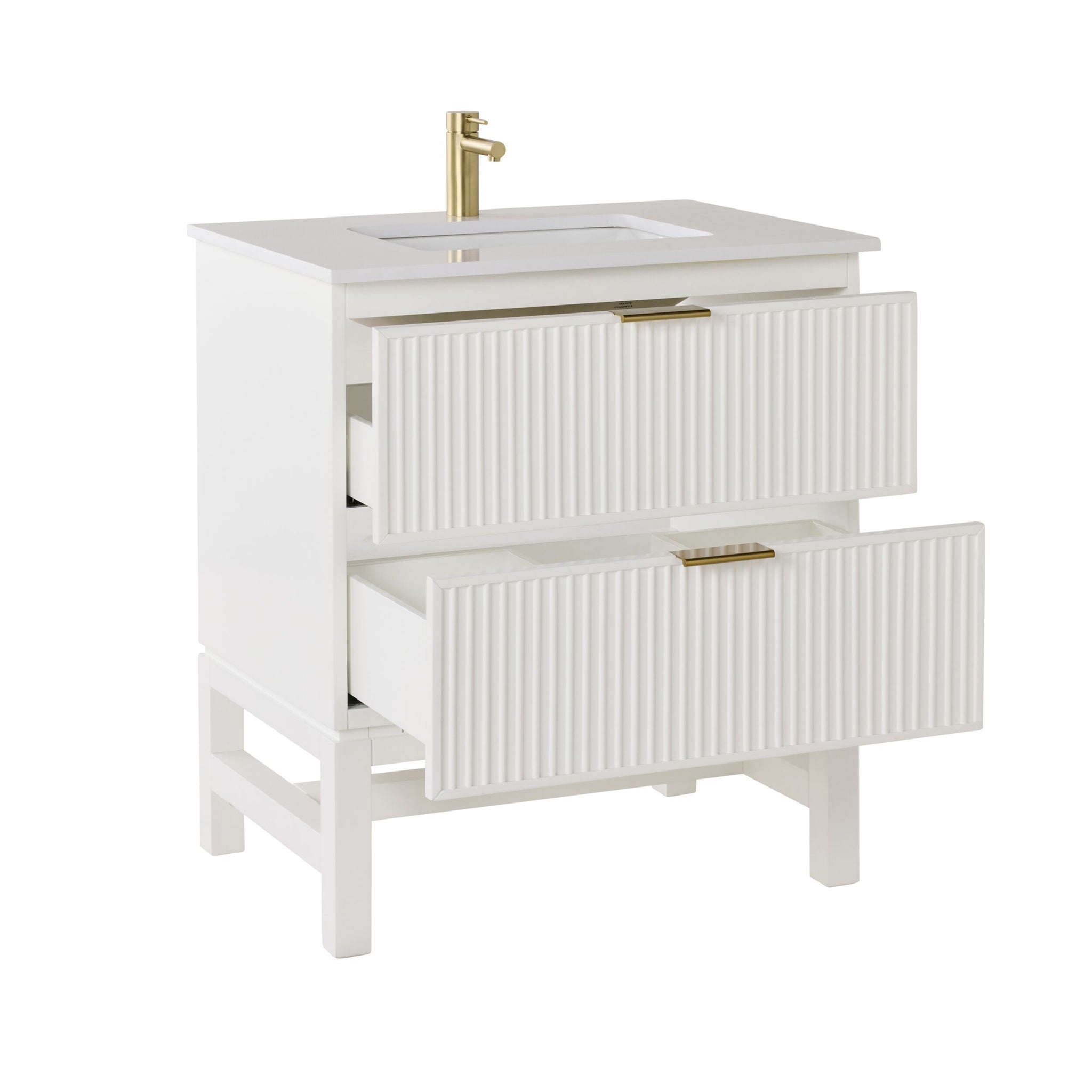 Lennox Single Vanity White 790mm