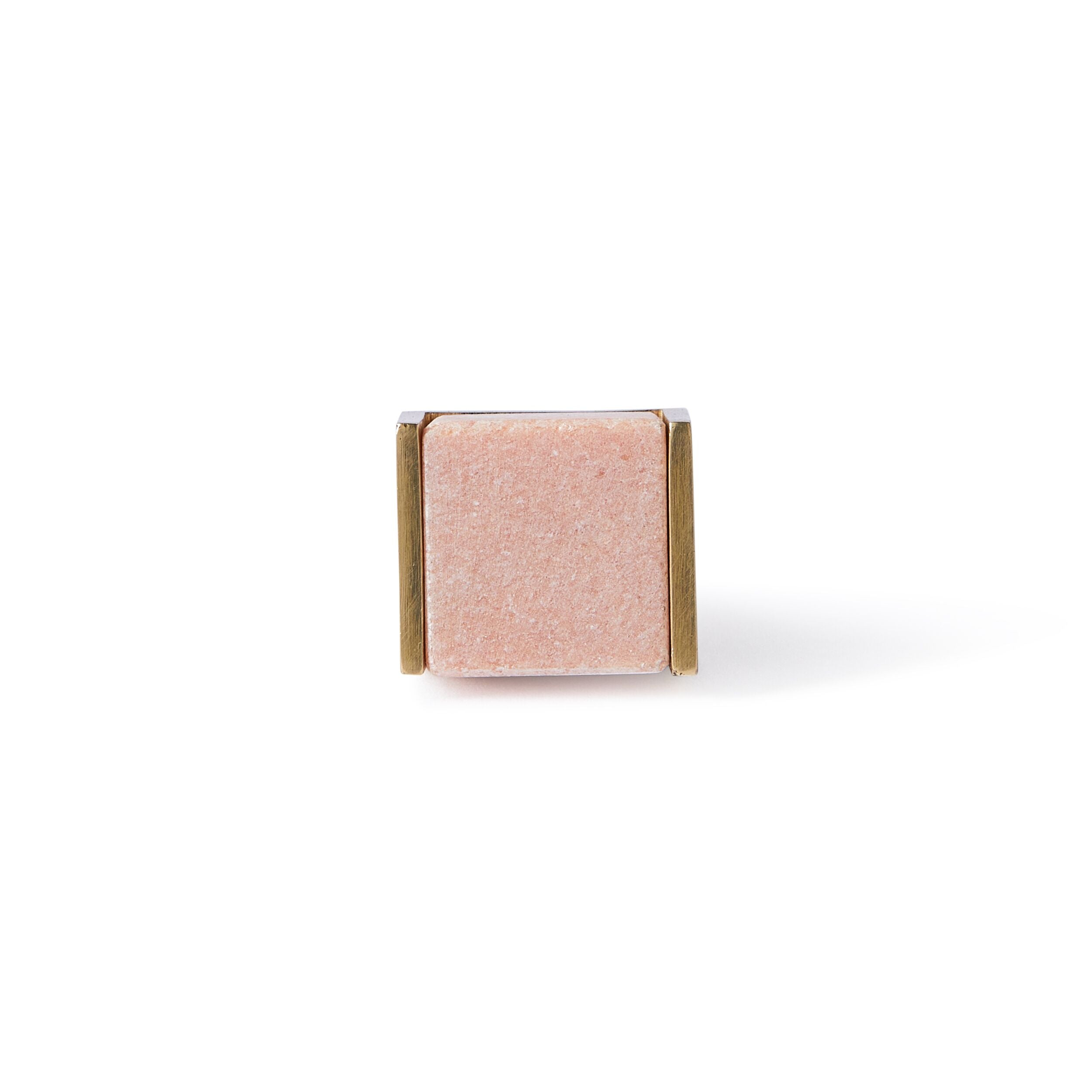 Dax Blush Cube Knob with Trim 2.9cm