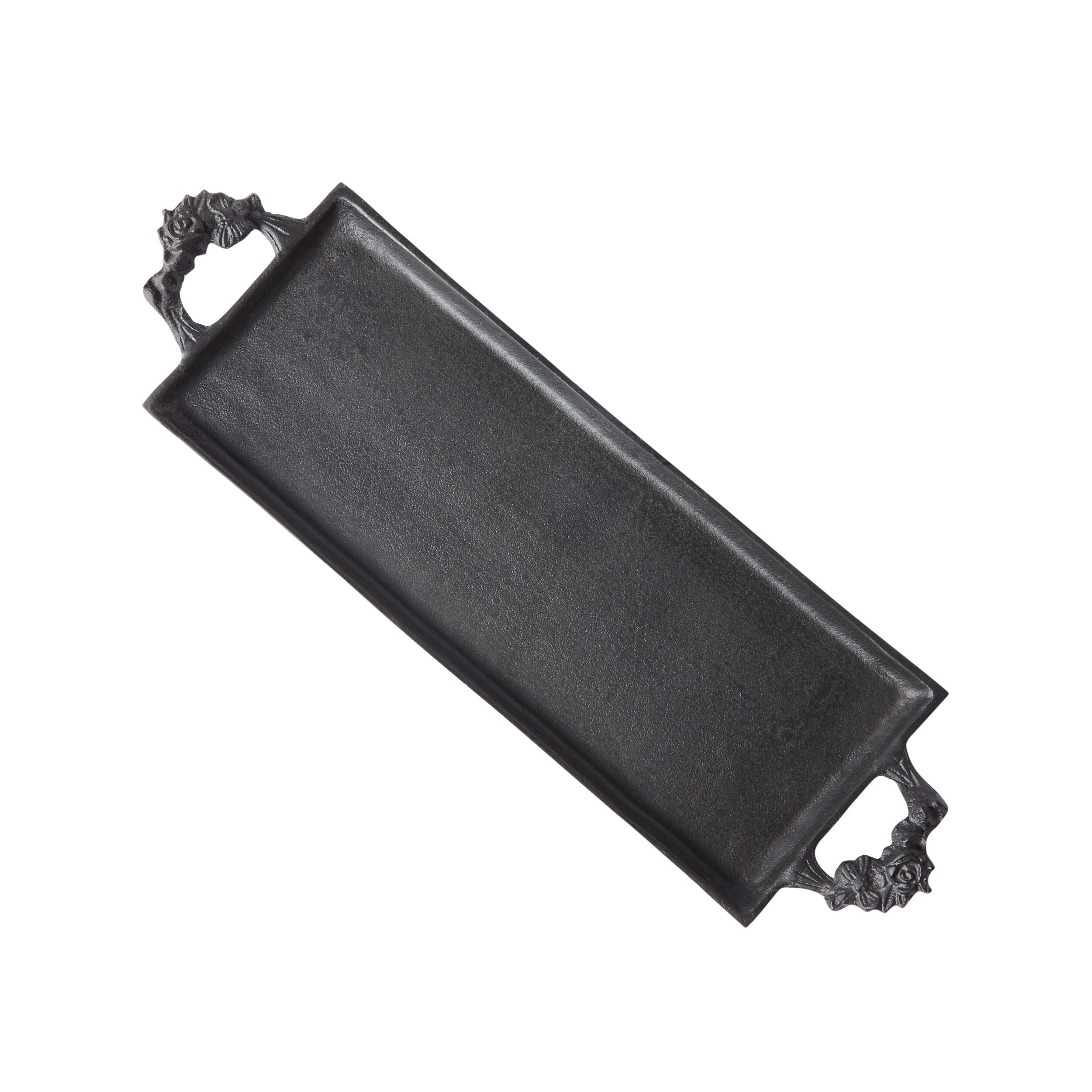 Metal Tray Black 55x16.5cm