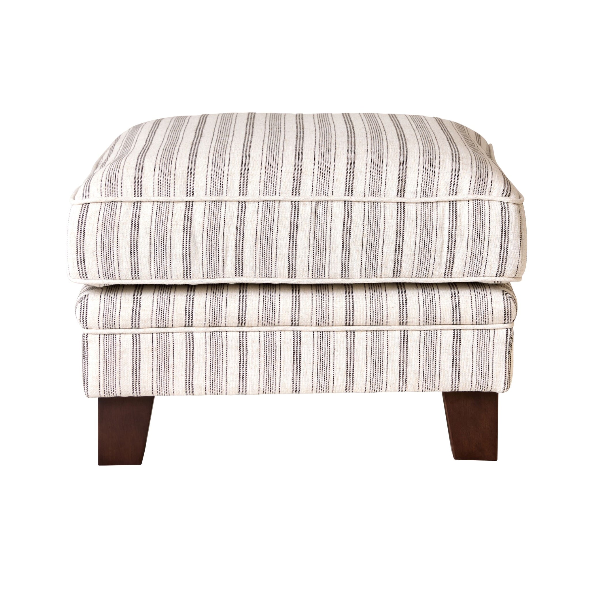 Lisette Ottoman Linen Stripe