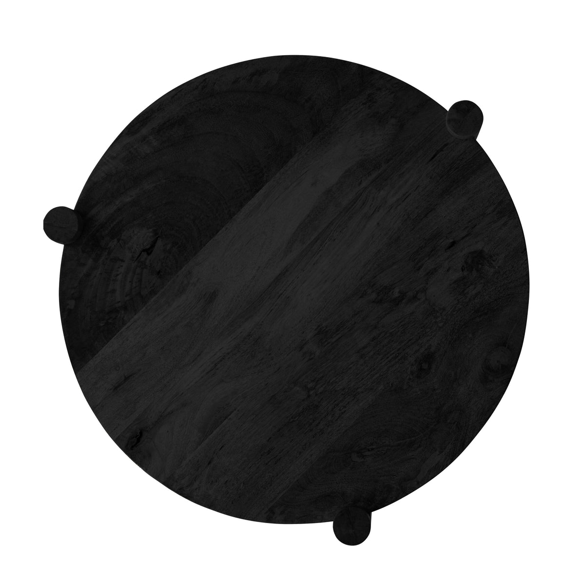 Karli Round Side Table Black