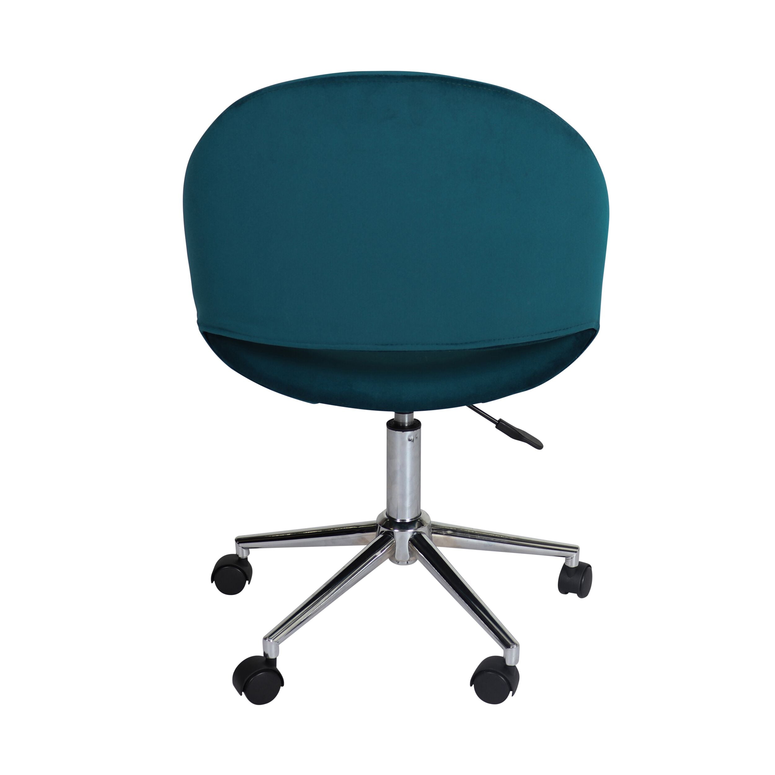 Kip Velvet Desk Chair Peacock Teal