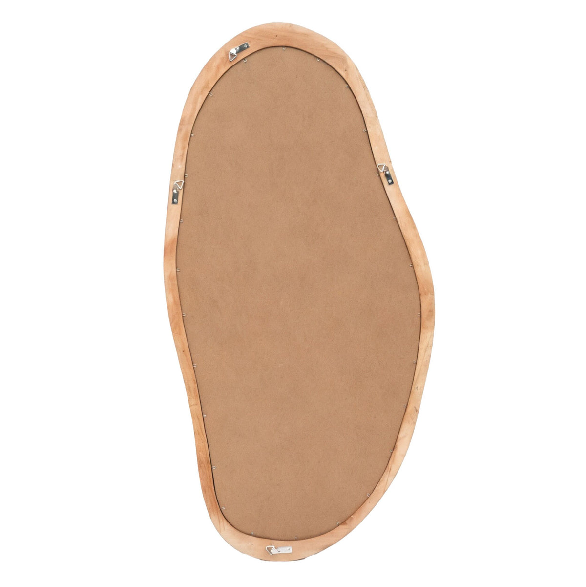 Fluid Wooden Wall Mirror Walnut 118x58cm