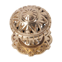 1307 Centre Door Knob Filigree PB P86mm Backplate 85mm