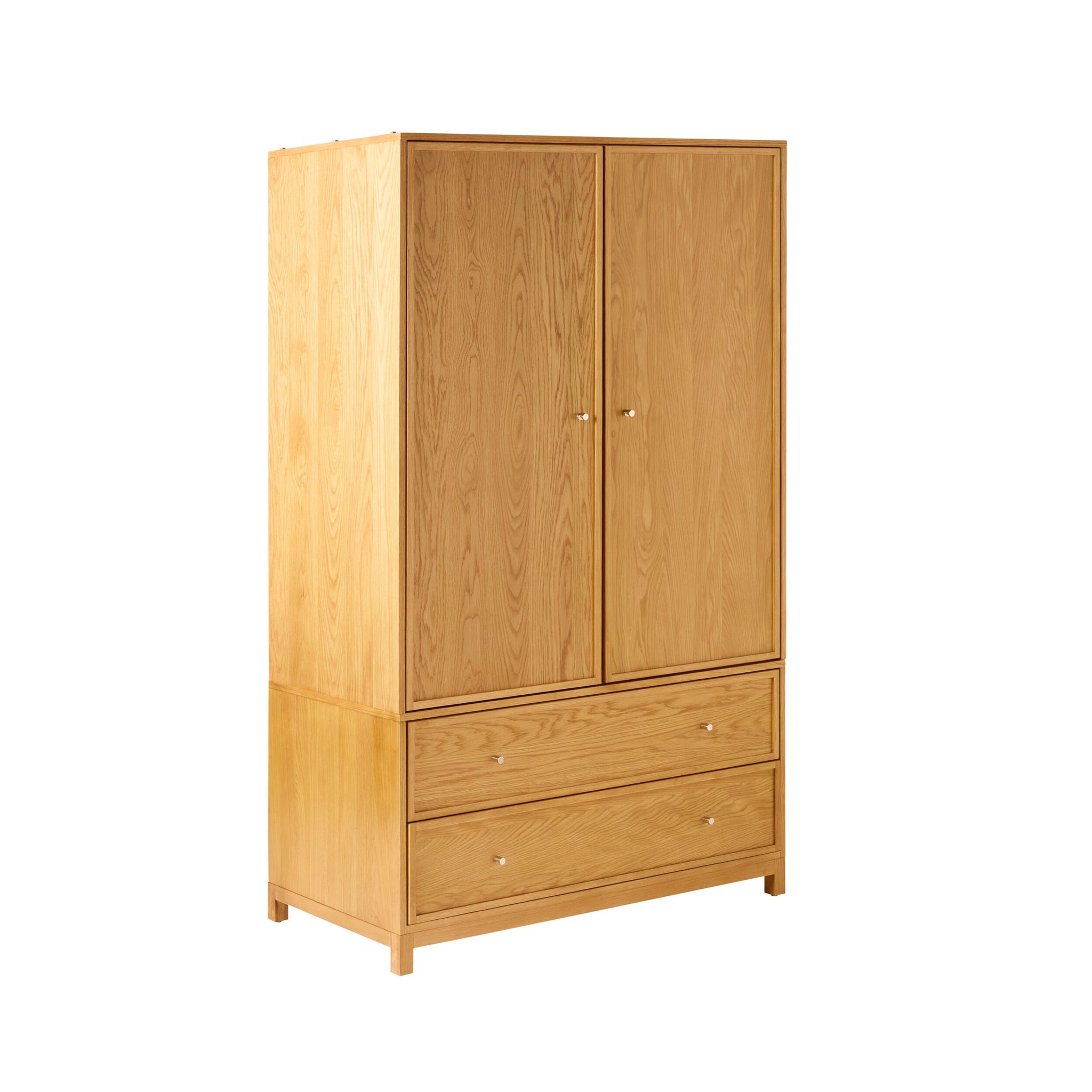Avalon 2 Drawer Wardrobe Light Oak