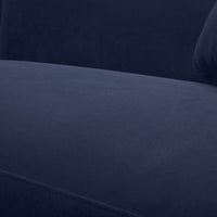Wylder 4 Seater Curved Sofa Velvet Indigo