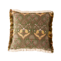 Jacquard Garden Cotton Cushion 50x50cm Damask