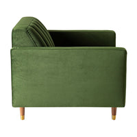 Stitch Velvet Armchair Juniper Olive