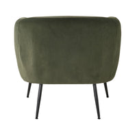 Kianna Occasional Chair Velvet Eucalyptus Green