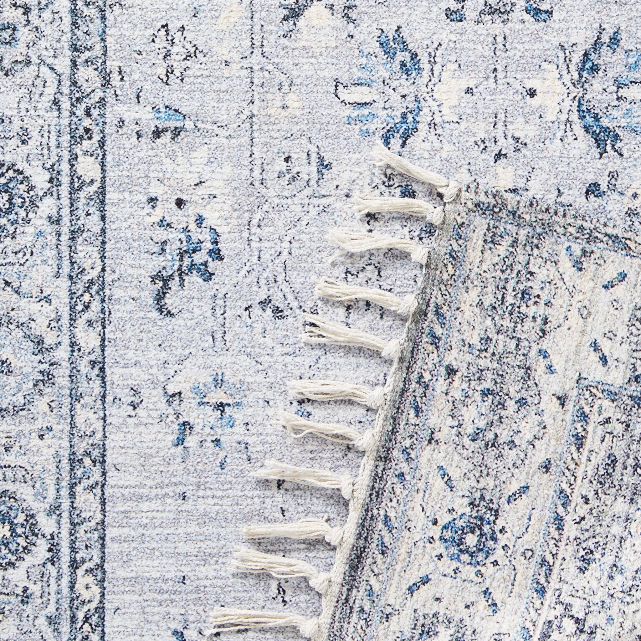 Aditya Vintage Blue Reversible Rug 70x150cm