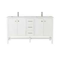 Liam Double Vanity White 1550mm