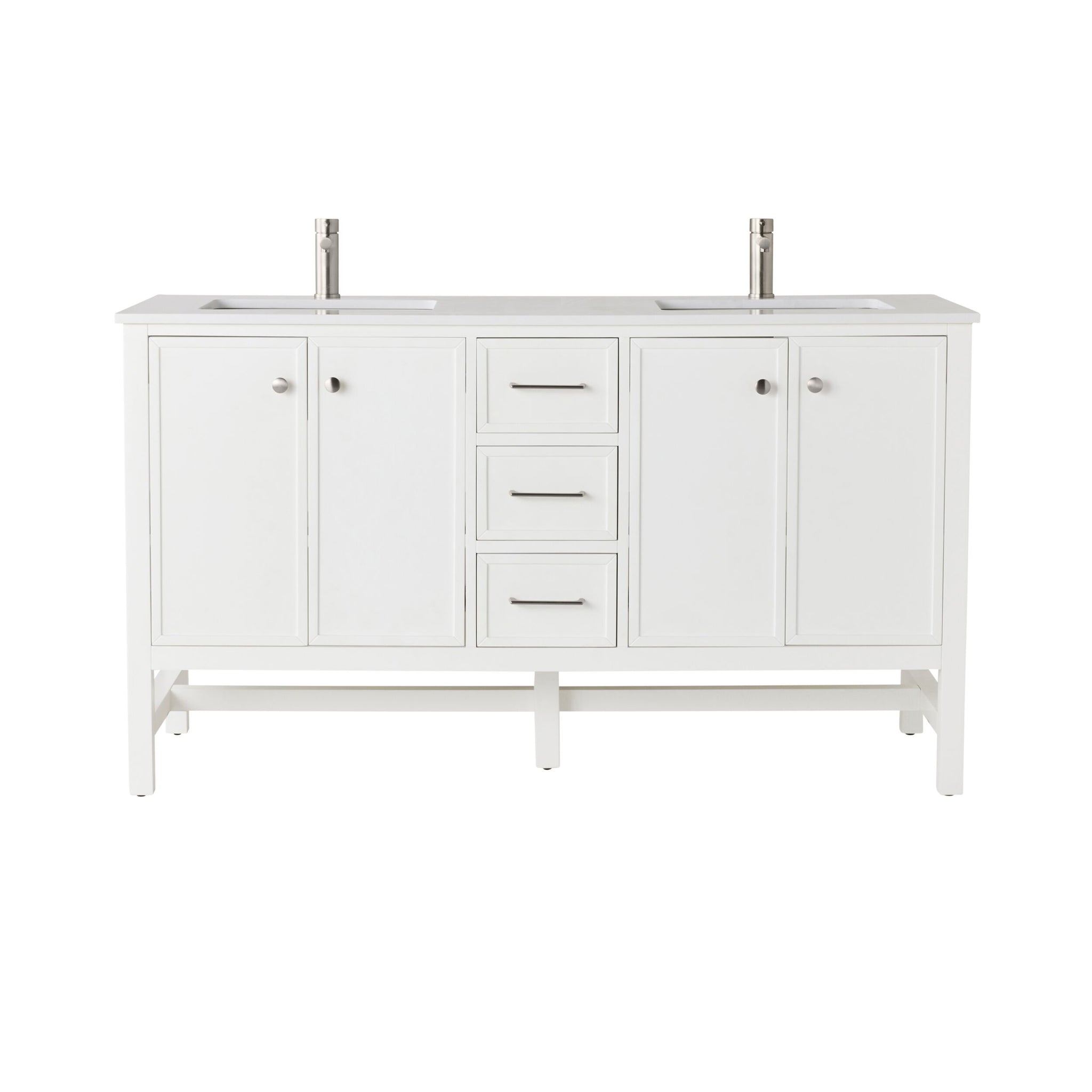 Liam Double Vanity White 1550mm