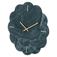 Marble Scalloped Wall Clock 40cm