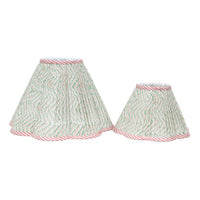 Loni Scallop Tapered Shade Mint Blush 35cm