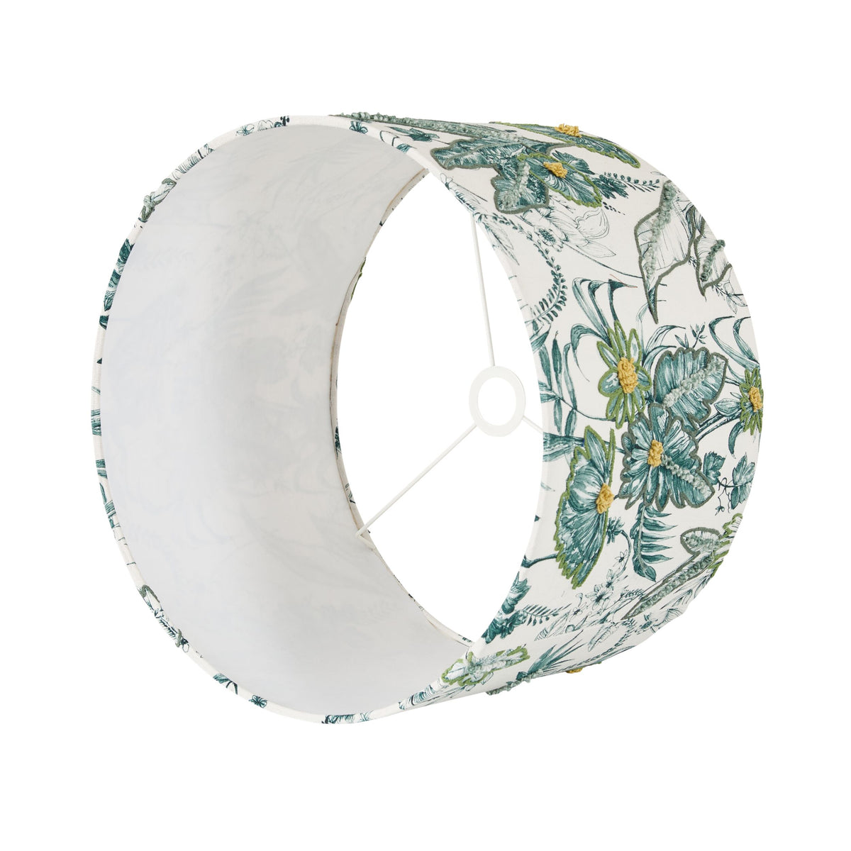 Embroidered Bloom Shade Green 45cm