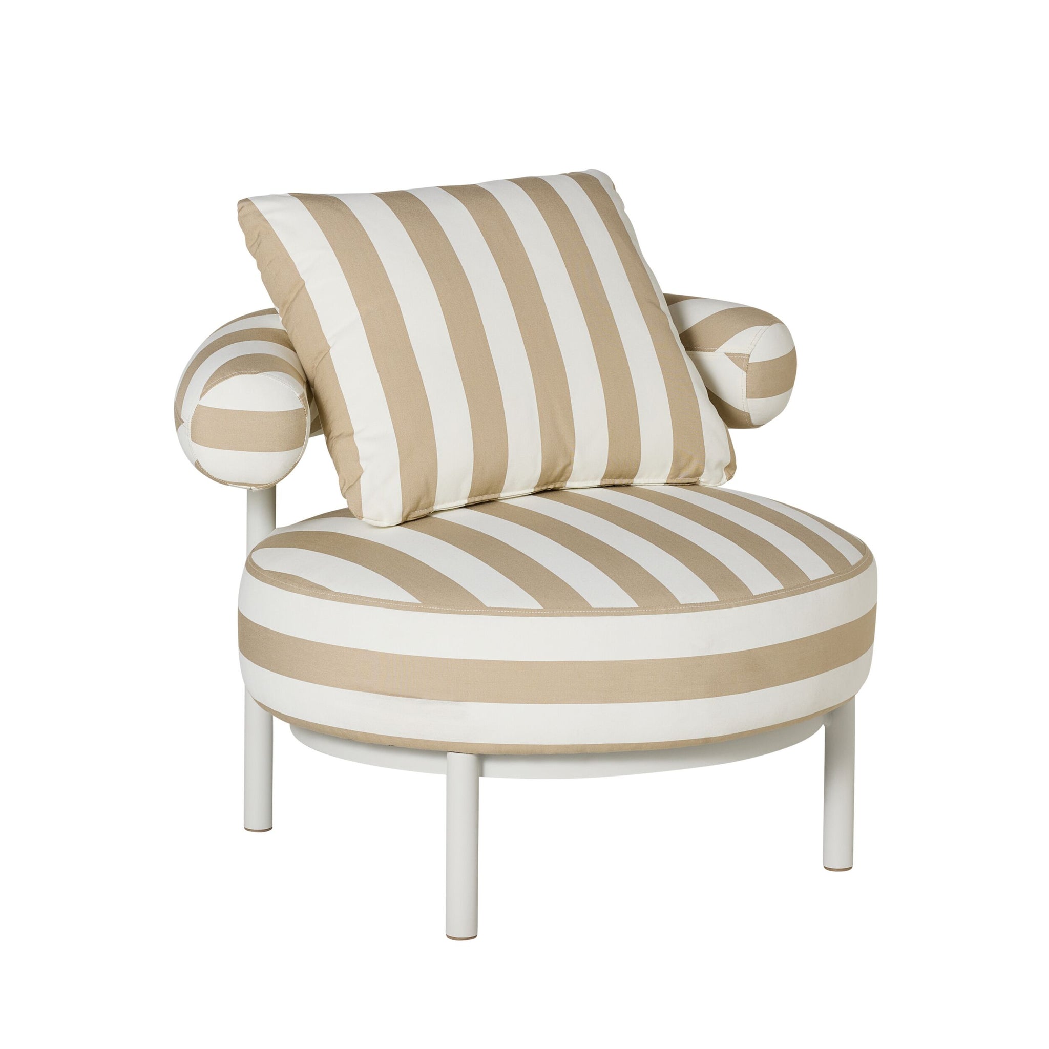 Parri Occasional Chair Taupe Stripe