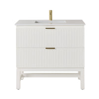 Lennox Single Vanity White 940mm