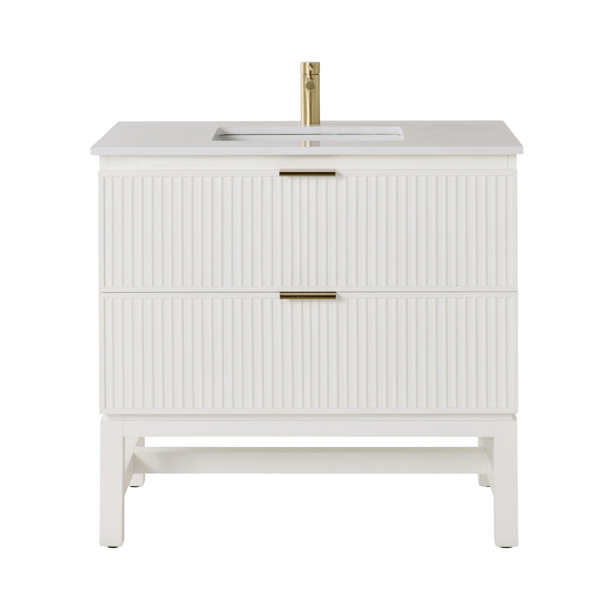 Lennox Single Vanity White 940mm