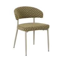 Pegi Dining Chair Khaki Check