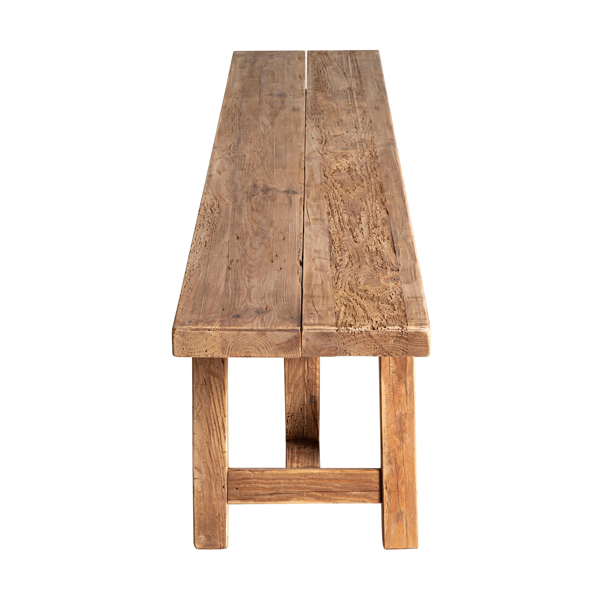 Kalise Reclaimed Timber Trestle Dining Bench