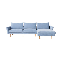 Austin 3 Seater Sofa with Right Hand Chaise Serenity Morning Sky