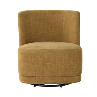 Amala Swivel Occasional Chair Mustard Weave