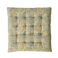 Sorella Yellow Floral Seat Cushion 40x40cm