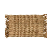 Boucle Fringe Jute Doormat 60x90cm