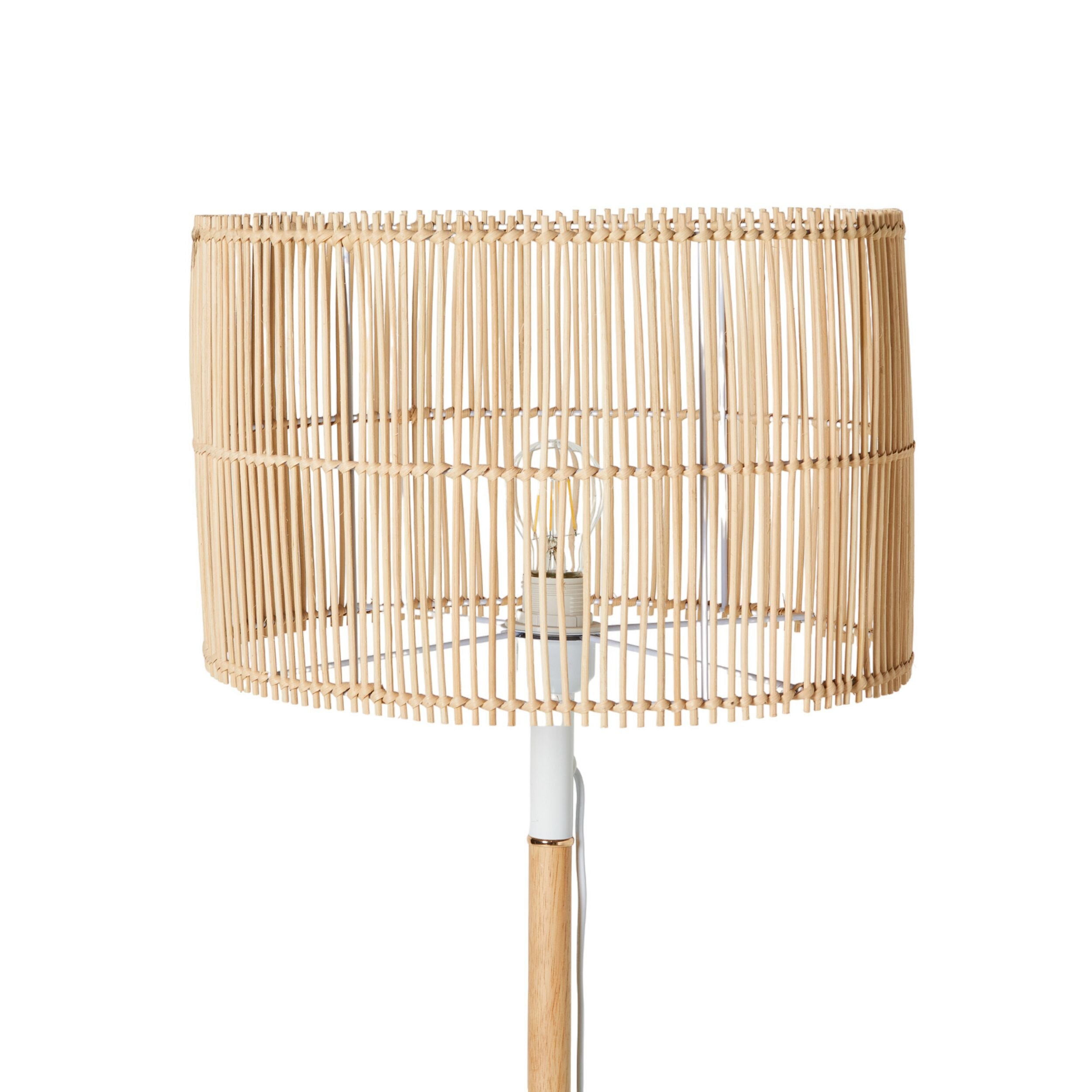Laveda Rattan Natural Floor Lamp 155x38cm