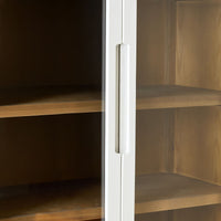 Serene Curved Display Cabinet White