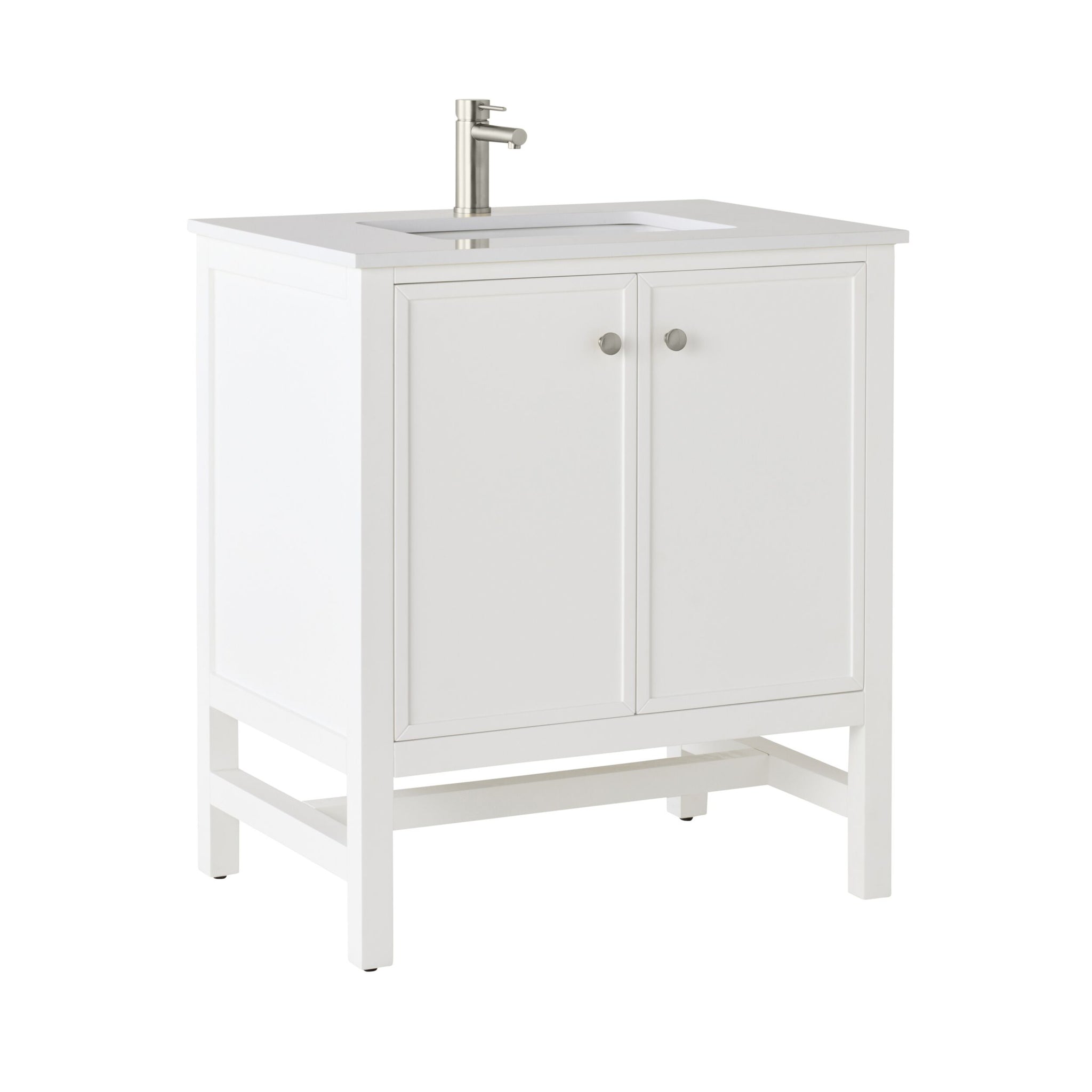 Liam Single Vanity White 790mm