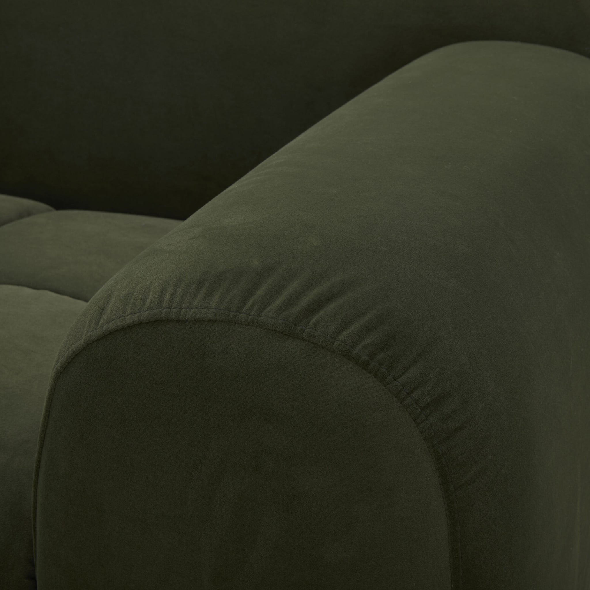 Alexis 2.5 Seater Velvet Sofa Eucalyptus