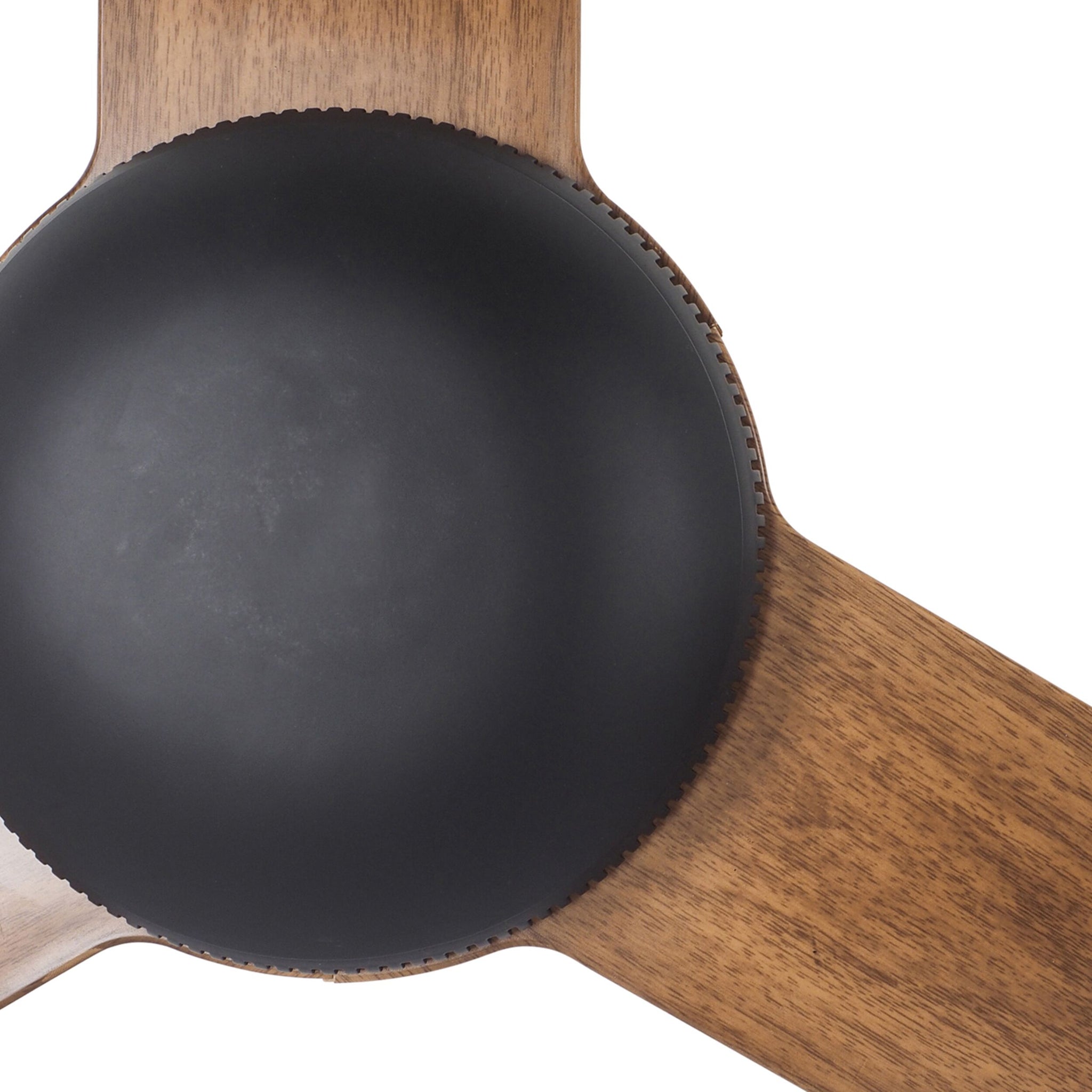 Moreton Indoor/Outdoor DC Ceiling Fan with Remote - Black & Hickory Finish 132cm