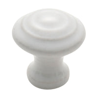 3474 Cupboard Knob White Porcelain Domed D25xP30mm