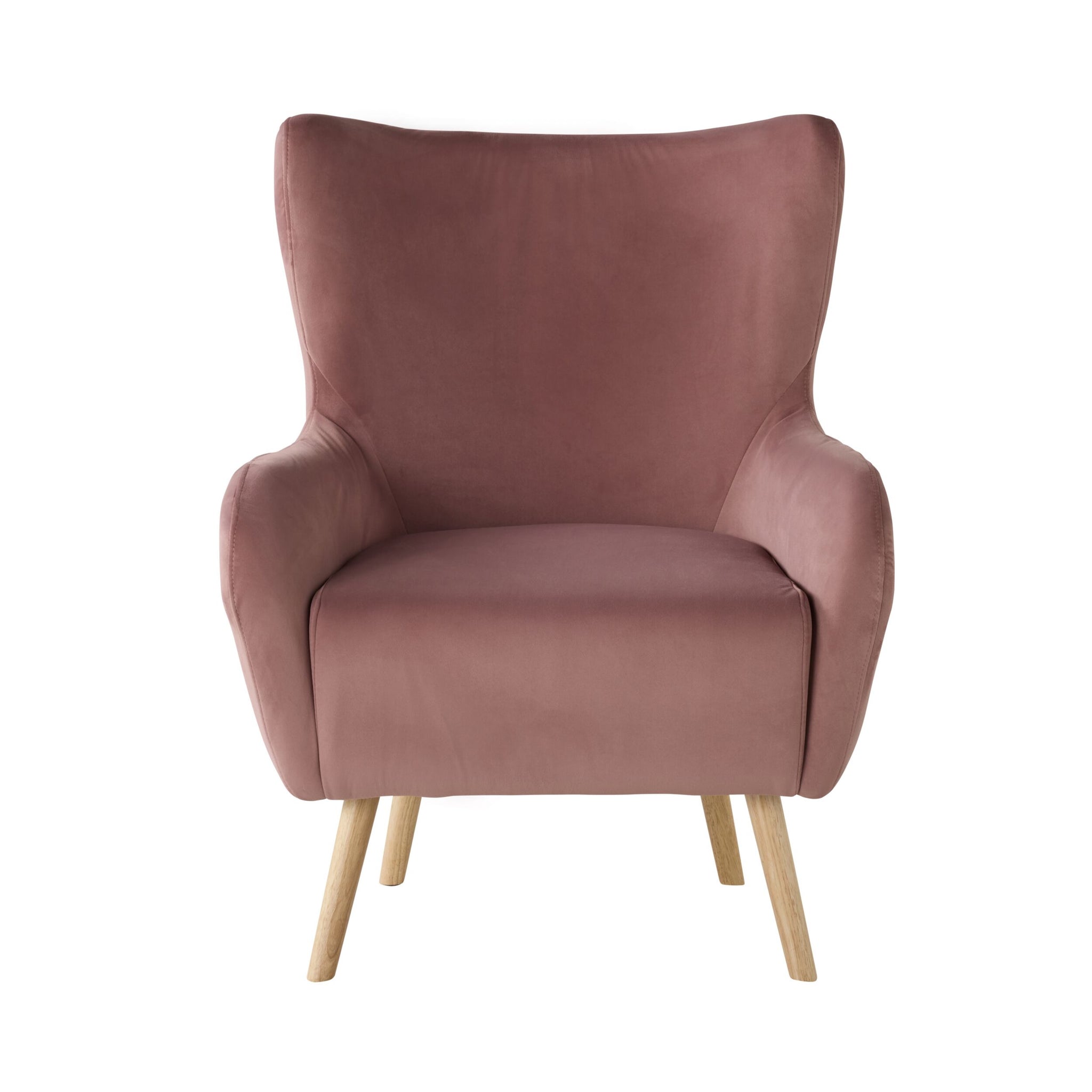 Amira Occasional Chair Velvet Rose Pink