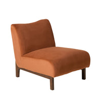 Lenne Occasional Chair Velvet Burnt Orange